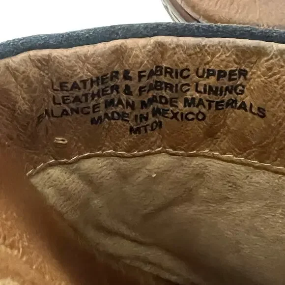 Born Bandy Blanket Aztec Clogs Womens 7 Blue Wool Leather Slip On Comfort - Picture 7 of 12